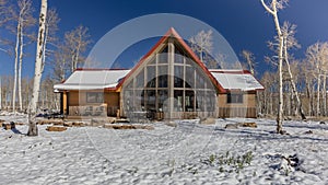 Sohm Home-Hastings Mesa, Colorado with snow