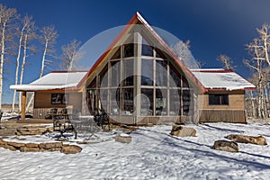 Sohm Home-Hastings Mesa, Colorado with snow