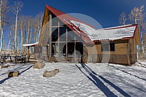 Sohm Home-Hastings Mesa, Colorado with snow