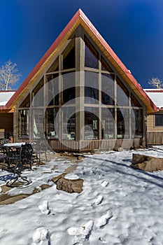 Sohm Home-Hastings Mesa, Colorado with snow