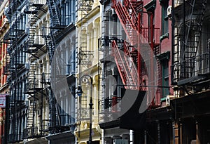 Soho, New York. Cast iron architecture