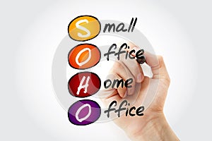 SOHO - Small Office/Home Office acronym photo