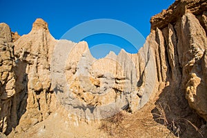 Soil column.Si Nan National Park.Nan north of Thailand.