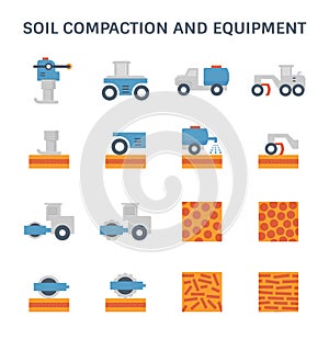 Soil compaction icon
