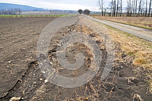 Soil destruction erosion