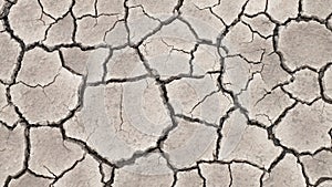 Soil drought cracked texture