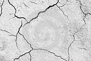 soil drought cracked texture. Black and white High contrast