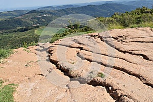 Soil erosion in the highlands