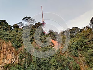 Soil erosion on hill top