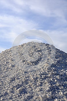 Soil erosion, white sand