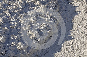 Soil erosion, white sand