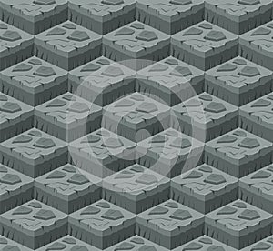 Soil layers vector isometric pattern