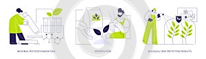 Soil management abstract concept vector illustrations. photo