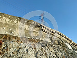 Soil Nailing & concrete retaining wall.