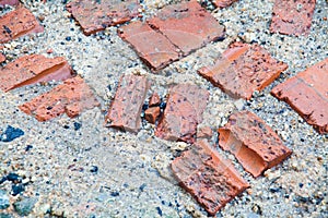 Soil, rock and brick texture for background