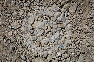 Soil and stone texture as background