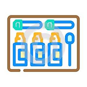 soil test kit garden tool color icon vector illustration