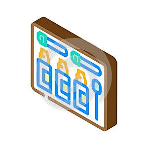 soil test kit garden tool isometric icon vector illustration