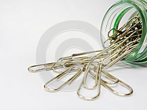 Soiled paper clip