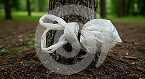 Plastic Bag on Tree