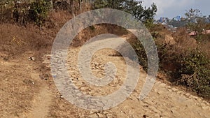 Soiling road off road of Nepal