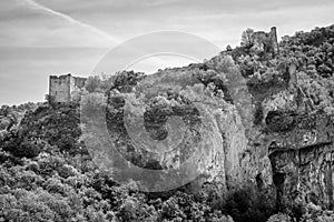 Soko Grad medieval fortress near the city of Sokobanja in Eastern Serbia