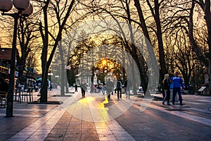 SOKOBANJA, SERBIA - March 25, 2017: Sokobanja, Serbia spa city w