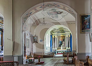 Sokolka, POLAND - September 24, 2021: Church of St. Anthony in Sokolka, Poland