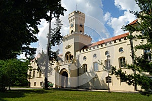 Sokolnice Castle, Napoleon`s headquarters after the Battle of Austerlitz in 1805, Sokolnice, near Brno, Czech Republic