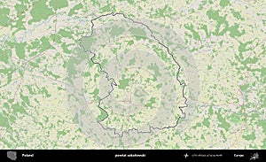 Sokolowski outlined, Poland County. Topographic German