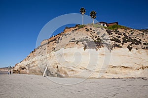 Solana beach cliffs photo