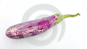 Solanum melongena or purple eggplant