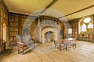 Solar Apartment, Stokesay Castle, Shropshire, England.