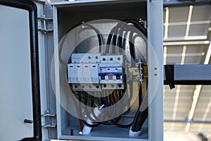 Solar battery management system. Controller of power, charge of the solar panels. Solar tracker