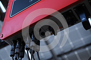 Solar battery management system. Controller of power, charge of the solar panels. Solar tracker