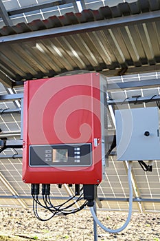 Solar battery management system. Controller of power, charge of the solar panels. Solar tracker