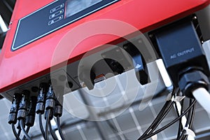 Solar battery management system. Controller of power, charge of the solar panels. Solar tracker