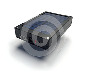 Solar Battery Pack Isolated on White