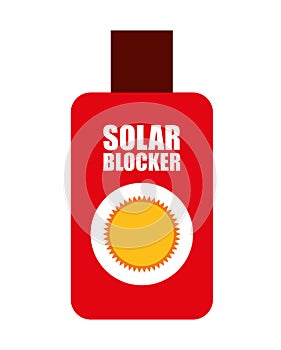 solar bloquer isolated icon design photo
