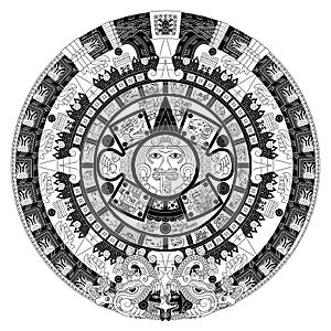 Solar calendar of the ancient Aztec civilization