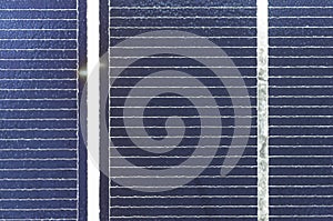 Solar cel panel close up, detail