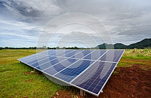 Solar cell for agricultural plots