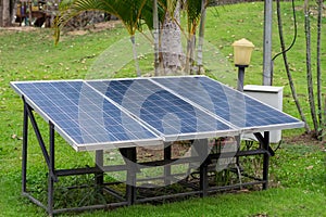 Solar cell on field, alternative energy