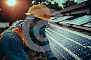 solar cell installer Installing solar panels