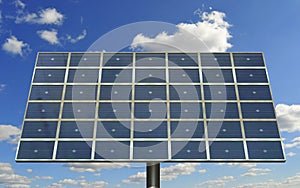 Solar cell panel photo