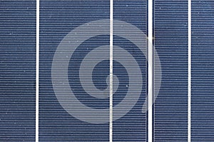 Solar cell panel close up