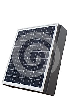 Solar cell panel isolated white background