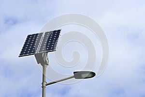 Solar cell panel module for street lighting