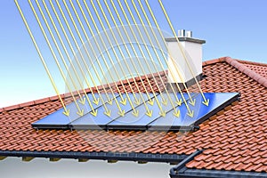 Solar cell on the roof