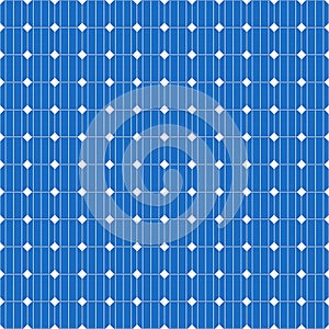 Solar Cells Panel Seamless Pattern Background. Vector